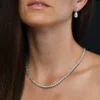 Sterling silver necklace with thick gold plating