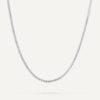 30-inch tennis necklace with bold 6.00mm round stones