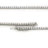 Diamond tennis necklace designed with an extended 30-inch length