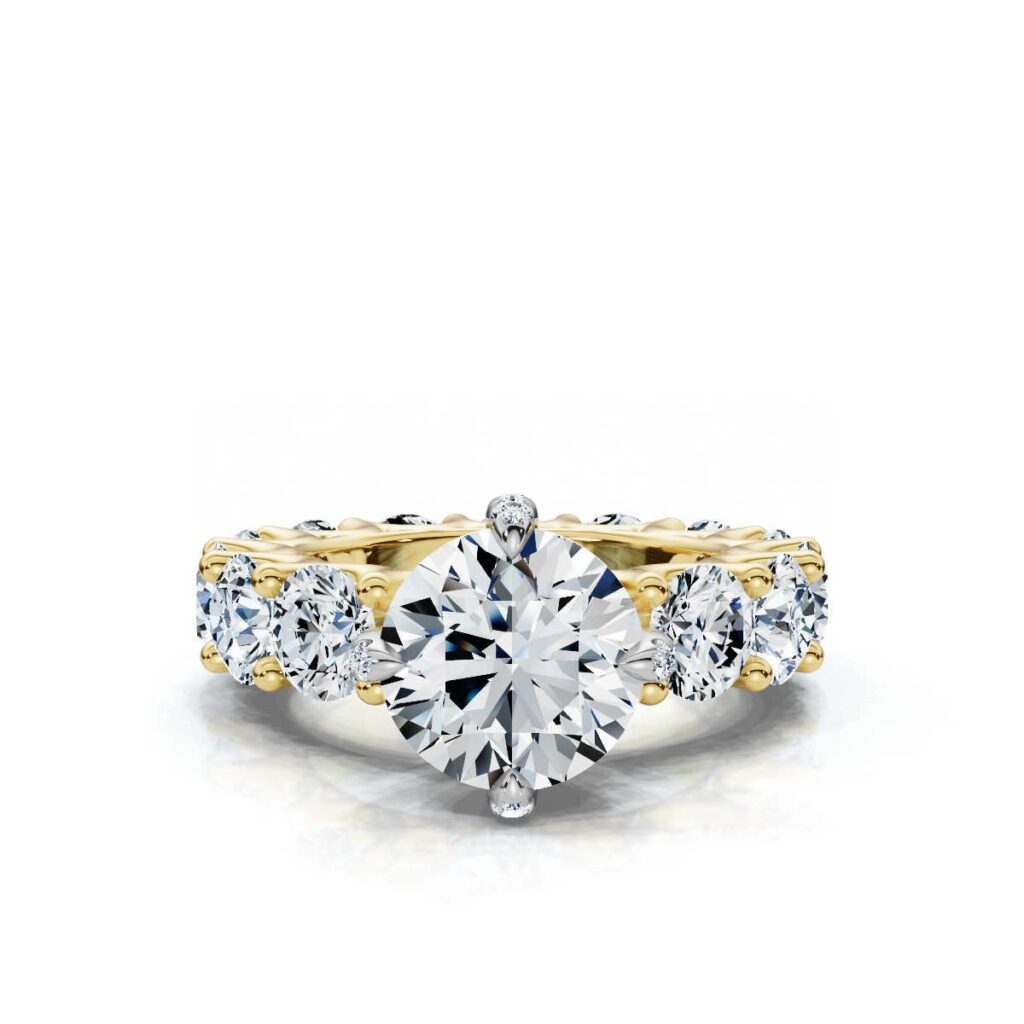 925 Sterling Silver 9ct Diamond Engagement Ring