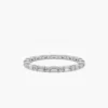 Full eternity ring with seamless all-round stone setting