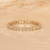 925 Sterling Silver Alternating Diamond Eternity Band - Image 3