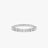 925 Sterling Silver Alternating Diamond Half Eternity Ring - Image 2