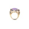 925 Sterling Silver Amethyst And Mother Of Pearl Ring - Image 3