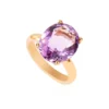 Cocktail ring featuring a premium CZ amethyst stone