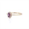 925 Sterling Silver Amethyst Diamond Ring - Image 3