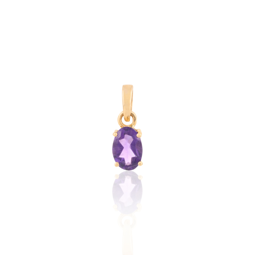 925 Sterling Silver Amethyst Pendant