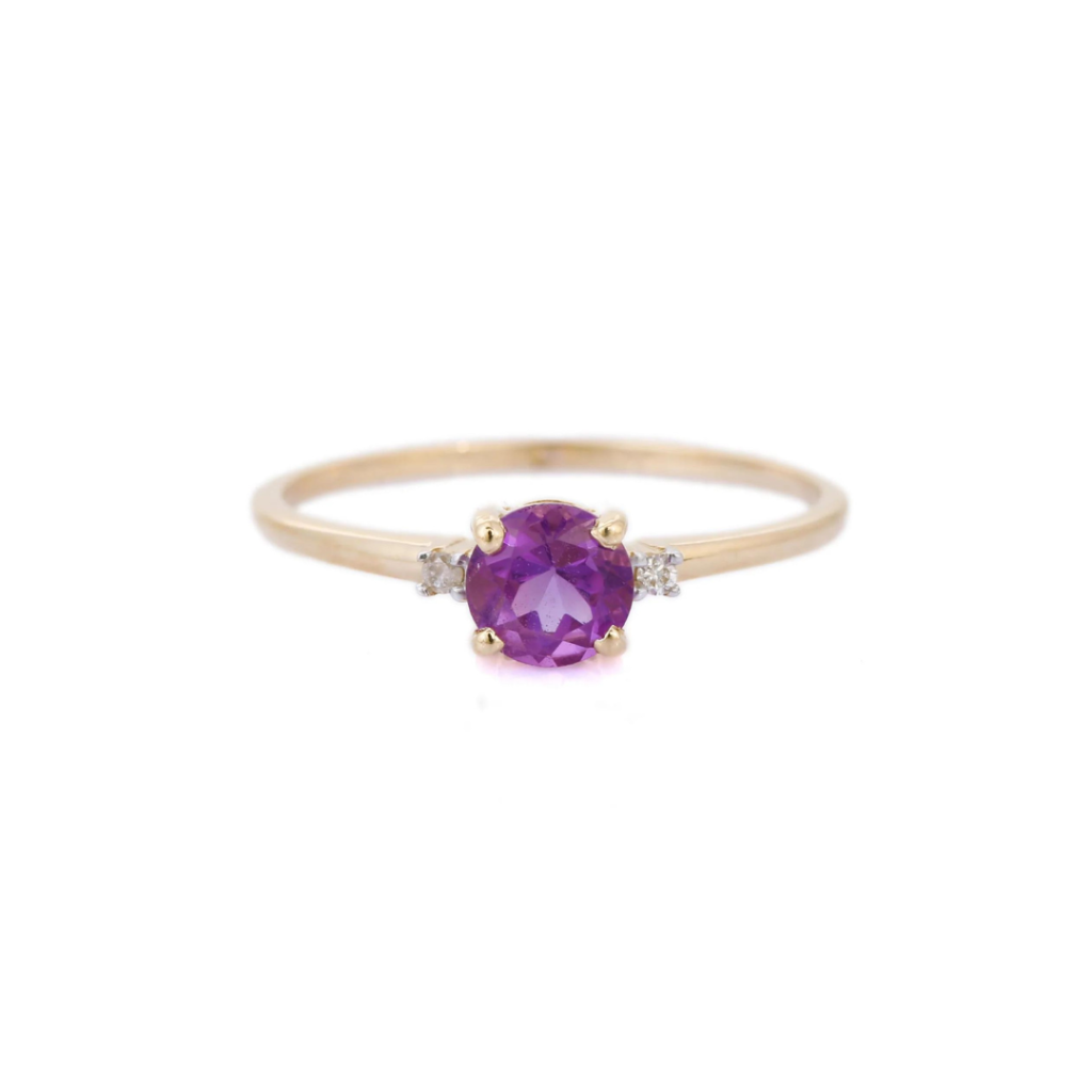 925 Sterling Silver Amethyst Ring