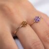 925 Sterling Silver Amethyst Ring - Image 2