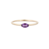 925 Sterling Silver Amethyst Stacking Ring