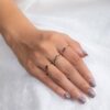925 Sterling Silver Amethyst Stacking Ring - Image 4