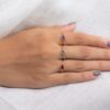 925 Sterling Silver Amethyst Stacking Ring - Image 6