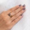 925 Sterling Silver Amethyst Stacking Ring - Image 7