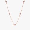 925 Sterling Silver Amethyst Station Necklace - Image 4
