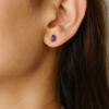 925 sterling silver stud earrings with thick gold plating