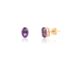 Simple amethyst studs with a refined, understated design