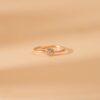 925 Sterling Silver Aquamarine Art Deco Ring - Image 3