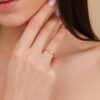 925 Sterling Silver Aquamarine Art Deco Ring - Image 6