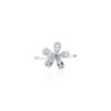 925 Sterling Silver Aquamarine Dainty Floral Ring with five stones