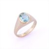 925 Sterling Silver Aquamarine Ring - Image 2