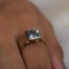 925 Sterling Silver Aquamarine Ring - Image 2