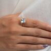 925 Sterling Silver Aquamarine Ring - Image 4