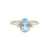 925 Sterling Silver Aquamarine Ring