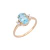 925 Sterling Silver Aquamarine Ring - Image 2