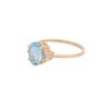 925 Sterling Silver Aquamarine Ring - Image 3