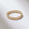 925 Sterling Silver Arrow Pattern Engraved Diamonds Wedding Ring - Image 7
