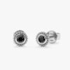 925 Sterling Silver Art Deco Black Onyx Studs - Image 2