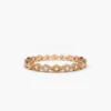 Sterling silver ring with thick gold plating and slim profile