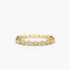 Diamond eternity band with alternating 1.0mm and 1.3mm stones