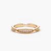 925 Sterling Silver Art Deco Graduating Diamond Full Eternity Ring - Image 3