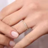 925 Sterling Silver Art Deco Graduating Diamond Full Eternity Ring - Image 7