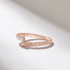 Elegant wedding band with premium CZ diamond accents