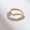 Sterling silver stacking ring with a delicate polished profile