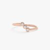 925 Sterling Silver Ascending Diamond Ring - Image 3