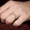 925 Sterling Silver Bagguette Diamond Anniversary Ring - Image 2