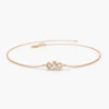 Sterling silver bracelet with premium CZ diamond mix and clean sparkle