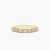 925 Sterling Silver ring with baguette and round stones