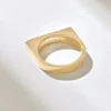 925 Sterling Silver ring with baguette-set CZ sparkle