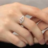 Timeless baguette cluster ring with a refined silhouette