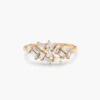 Geometric cluster ring styled with premium CZ diamond stones