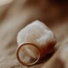 Fancy pattern band in 925 sterling silver with gold plating