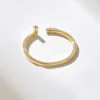 925 Sterling Silver Baguette Diamond Open Wedding Band - Image 6
