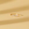925 Sterling Silver Tilted Baguette Diamond Ring - Image 4