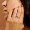 925 Sterling Silver Baguette Diamond Spiral Ring - Image 4