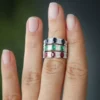 Ring with 5mm width and slim graduating band