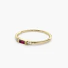 Gold-plated sterling silver ring with a slim 1.00 mm band